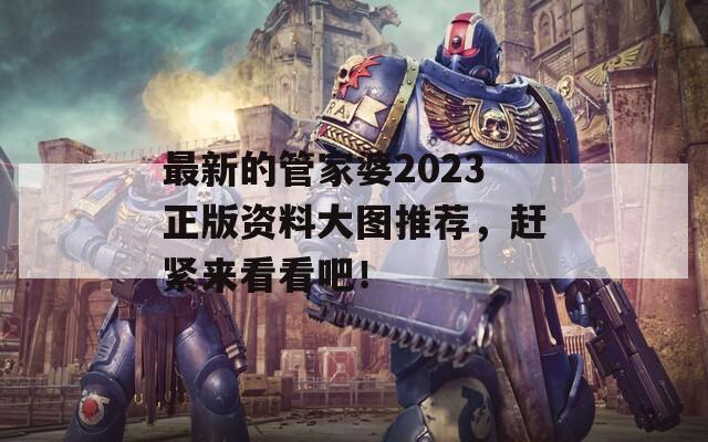 最新的管家婆2023正版资料大图推荐，赶紧来看看吧！