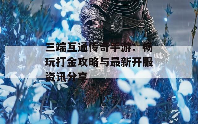 三端互通传奇手游：畅玩打金攻略与最新开服资讯分享