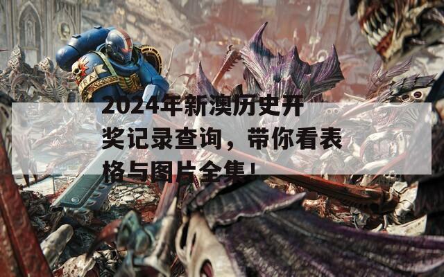 2024年新澳历史开奖记录查询，带你看表格与图片全集！